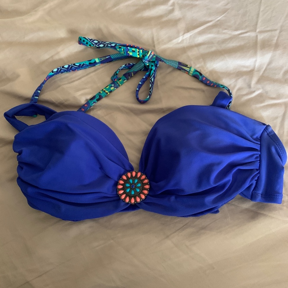Royal blue bikini top